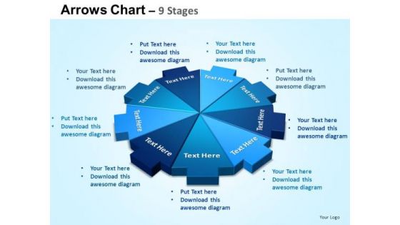 PowerPoint Design Diagram Arrows Chart Ppt Slides