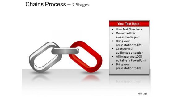 PowerPoint Design Diagram Chains Process Ppt Design