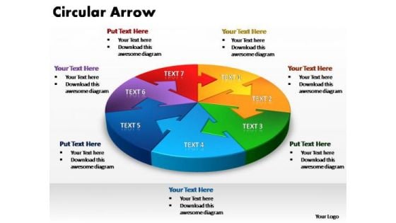 PowerPoint Design Diagram Circular Arrow Ppt Design