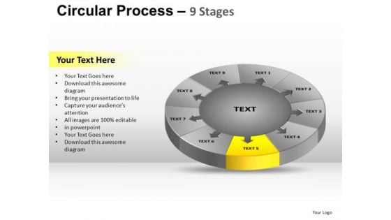 PowerPoint Design Diagram Circular Process Ppt Process