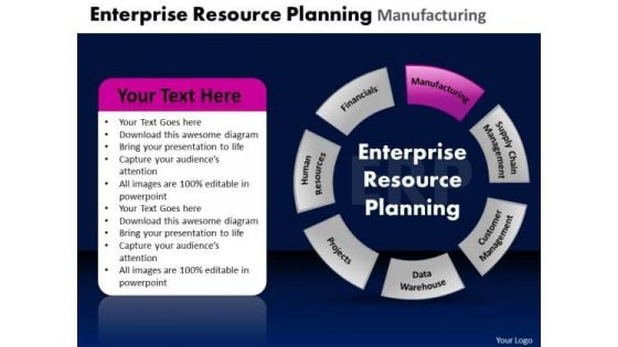 PowerPoint Design Diagram Enterprise Resource Ppt Layout