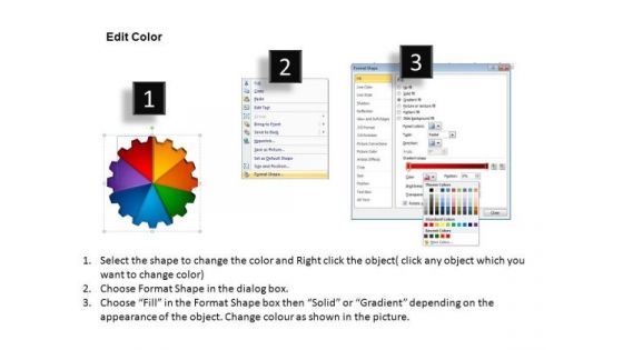 PowerPoint Design Diagram Gear Process Ppt Theme