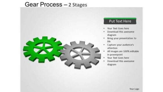 PowerPoint Design Diagram Gears Process Ppt Presentation