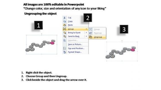 PowerPoint Design Diagram Gears Process Ppt Slides