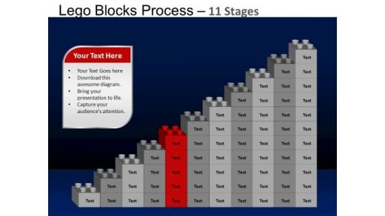 PowerPoint Design Diagram Lego Blocks Ppt Design