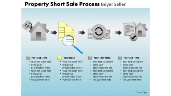 PowerPoint Design Diagram Property Short Sale Ppt Process