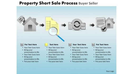 PowerPoint Design Diagram Property Short Sale Ppt Process