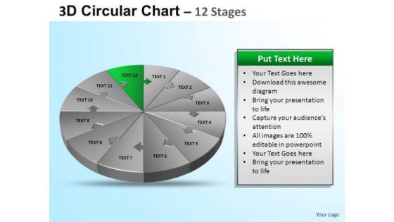 PowerPoint Design Download Circular Ppt Process