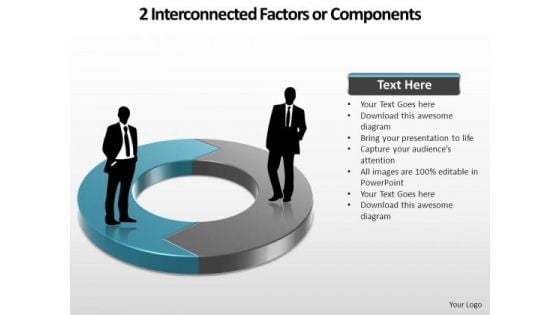 PowerPoint Design Download Interconnected Ppt Process