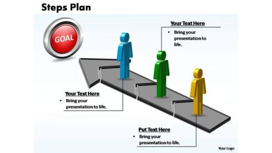 PowerPoint Design Download Steps Plan 3 Stages Style 2 Ppt Template