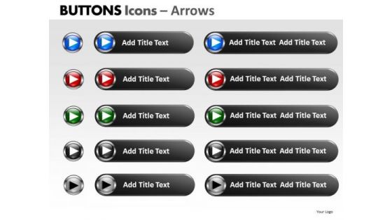 PowerPoint Design Editable Buttons Icons Ppt Presentation