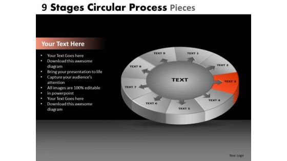 PowerPoint Design Editable Circular Process Ppt Theme