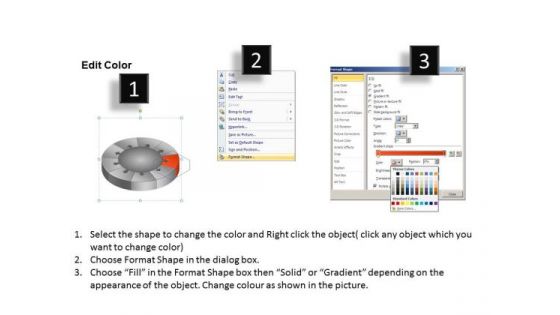 PowerPoint Design Editable Circular Process Ppt Theme