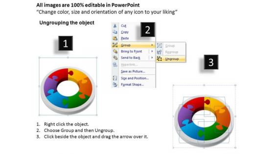 PowerPoint Design Editable Cycle Process Flow Ppt Slide