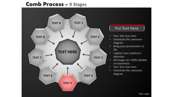 PowerPoint Design Editable Hub And Spokes Process Ppt Presentation Designs