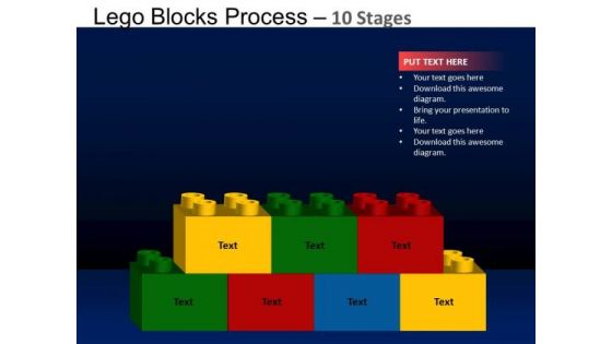 PowerPoint Design Editable Lego Blocks Ppt Backgrounds