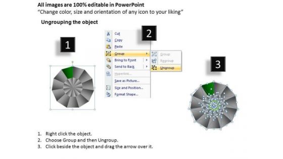 PowerPoint Design Editable Pie Chart Ppt Slide