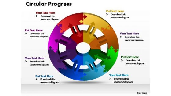 PowerPoint Design Education Circular Ppt Design