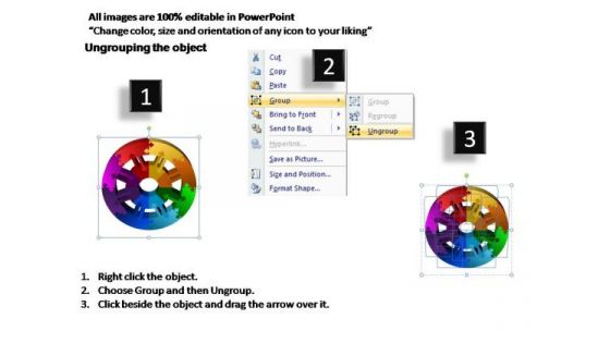 PowerPoint Design Education Circular Ppt Design