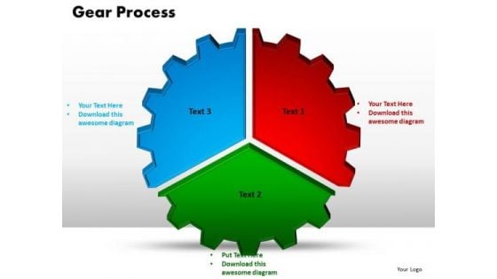 PowerPoint Design Gear Process Company Ppt Template