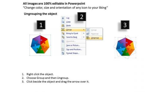 PowerPoint Design Global Hexagon Puzzle Ppt Slides