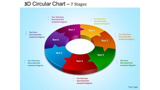 PowerPoint Design Graphic Circular Chart Ppt Slide