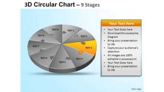 PowerPoint Design Graphic Circular Ppt Slide