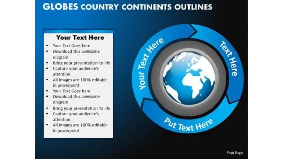 PowerPoint Design Graphic Globes Country Ppt Slidelayout