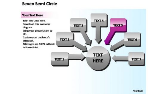 PowerPoint Design Graphic Seven Steps Ppt Slides