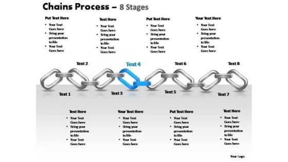 PowerPoint Design Growth Chains Ppt Template