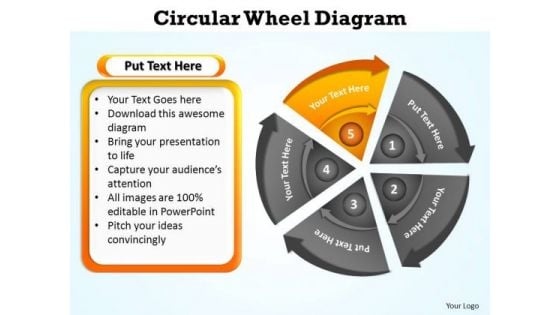 PowerPoint Design Growth Circular Wheel Ppt Themes