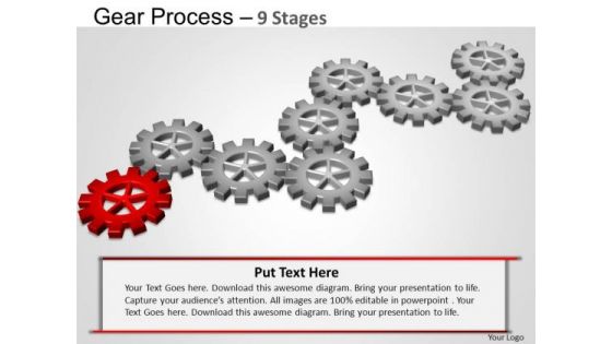 PowerPoint Design Growth Gears Process Ppt Design Slides