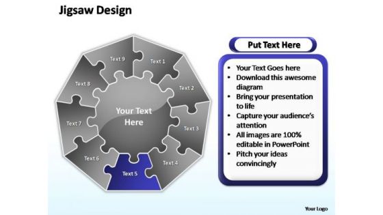 PowerPoint Design Growth Jigsaw Format Ppt Backgrounds