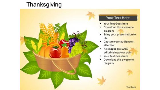 PowerPoint Design Happy Thanksgiving Ppt Slides