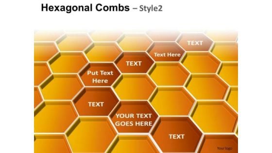 PowerPoint Design Hexagonal Combs Process Ppt Layouts