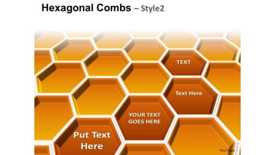 PowerPoint Design Hexagonal Combs Teamwork Ppt Slides