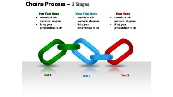 PowerPoint Design Leadership Chains Process Ppt Slide