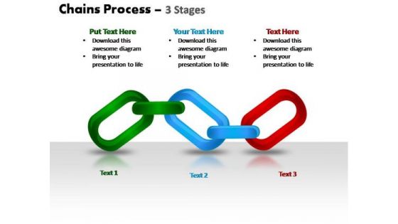 PowerPoint Design Leadership Chains Process Ppt Slide