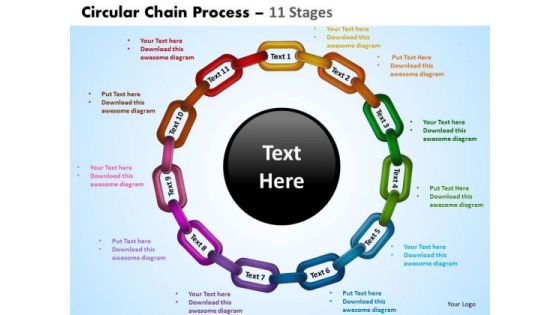 PowerPoint Design Leadership Circular Chain Ppt Design