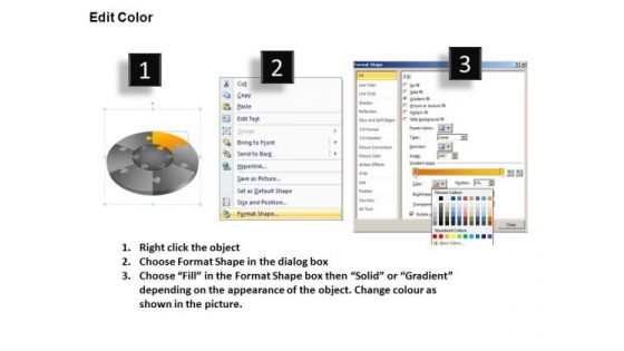 PowerPoint Design Leadership Jigsaw Pie Chart Ppt Design