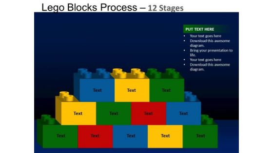 PowerPoint Design Leadership Lego Blocks Ppt Theme