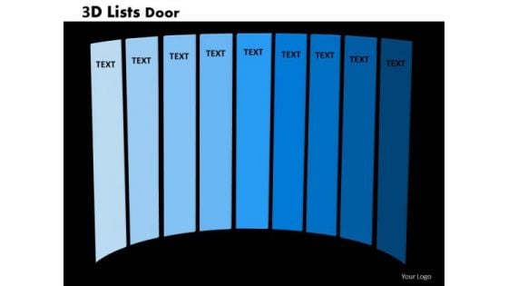 PowerPoint Design List Door Process Ppt Presentation