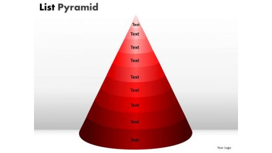 PowerPoint Design List Pyramid Finance Ppt Template