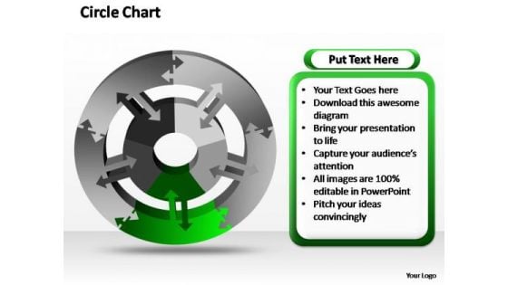 PowerPoint Design Marketing Circle Chart Ppt Backgrounds