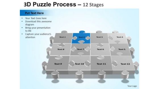 PowerPoint Design Marketing Puzzle Process Ppt Backgrounds