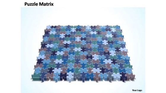 PowerPoint Design Process 15x14 Rectangular Jigsaw Puzzle Matrix Ppt Process