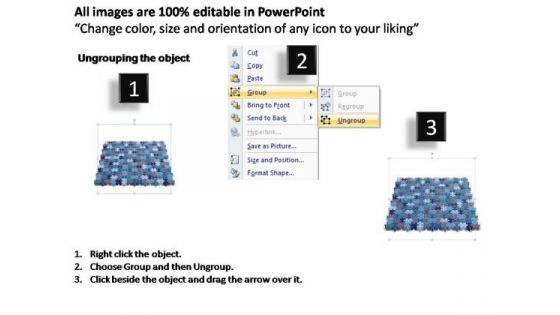 PowerPoint Design Process 15x14 Rectangular Jigsaw Puzzle Matrix Ppt Process