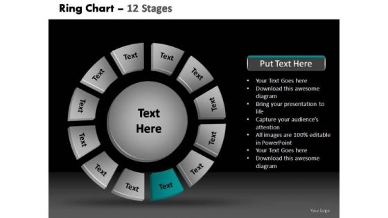 PowerPoint Design Process Donut With Core Ppt Slide Designs