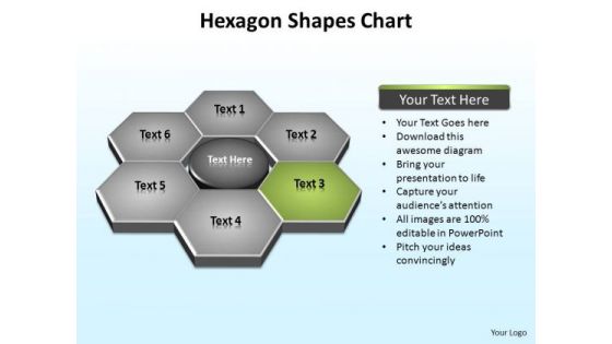 PowerPoint Design Slides Business Hexagon Shapes Ppt Backgrounds