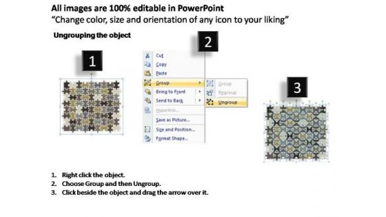 PowerPoint Design Slides Chart Rectangular Jigsaw Puzzle Ppt Designs